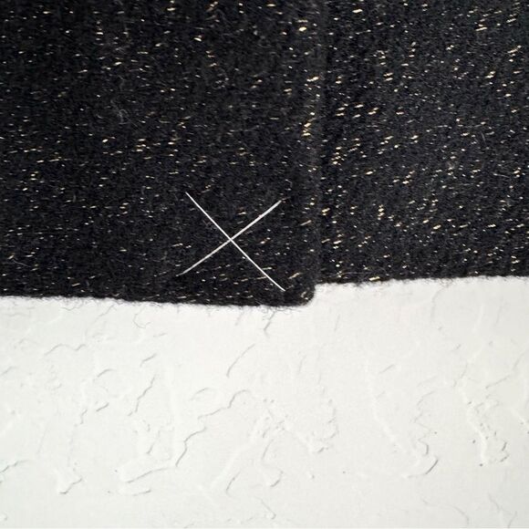 J. CREW No 2 Pencil Skirt in Tinsel Tweed Wool Black Lurex w/ Gold K3053 - Picture 8 of 10